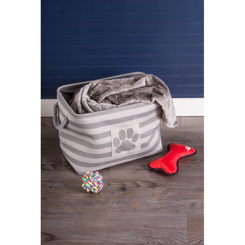 Cube en tissu pet Cambridgeshire, Gris, H 15 po x l 12 po x P 17,5 po