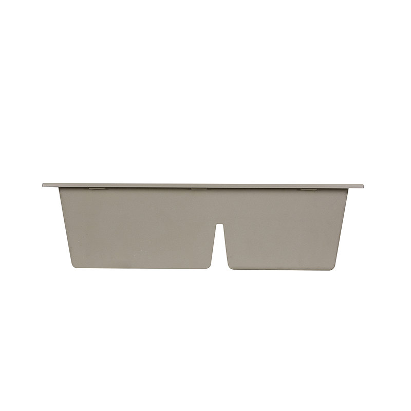 Plymouth 33'' L Double Basin Kitchen Sink, Sand