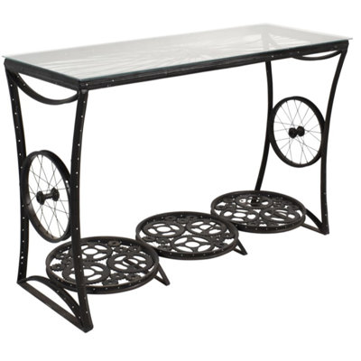 Felsenthal 53'' Glass Top Console Table