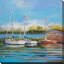 « bateau », reproduction de peinture à l’acrylique sur toile-31957351