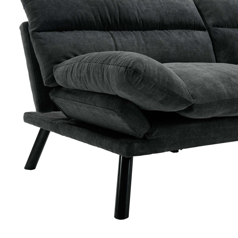 Hillert Upholstered 70.08'' Sofa, Dark Gray Linen Incorrect