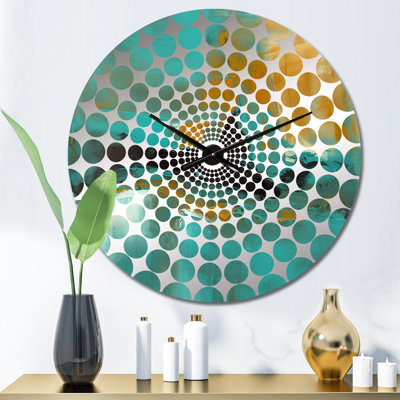 Aiedan - Horloge murale peinture abstraite
