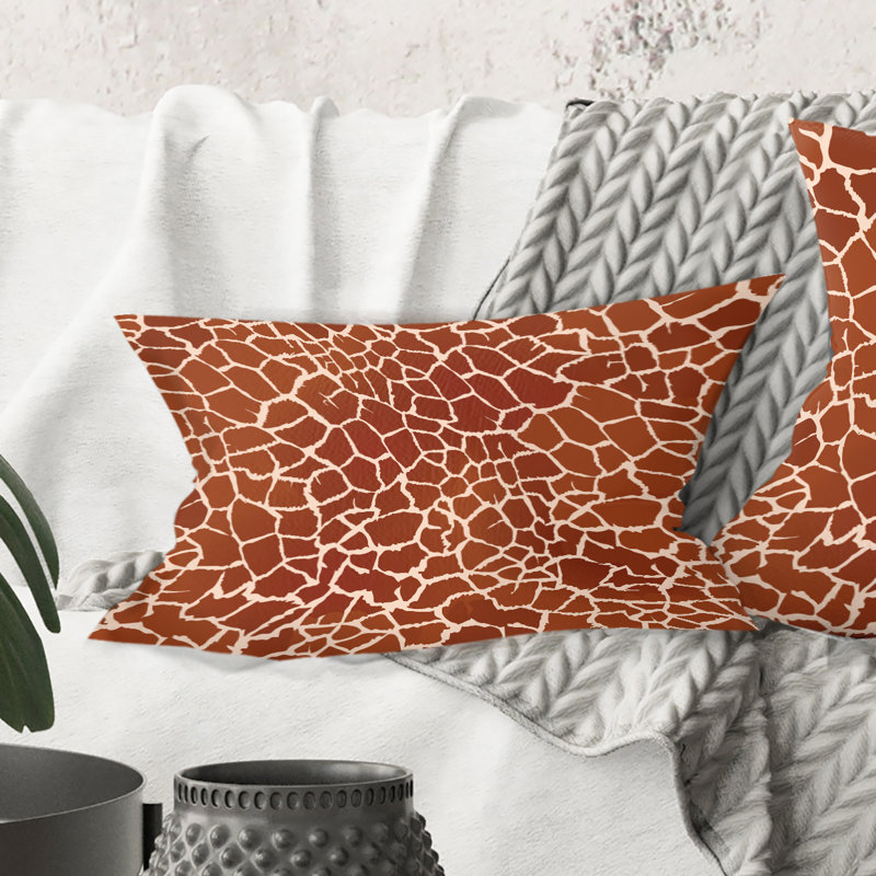 Coussin lombaire en fourrure de leopard