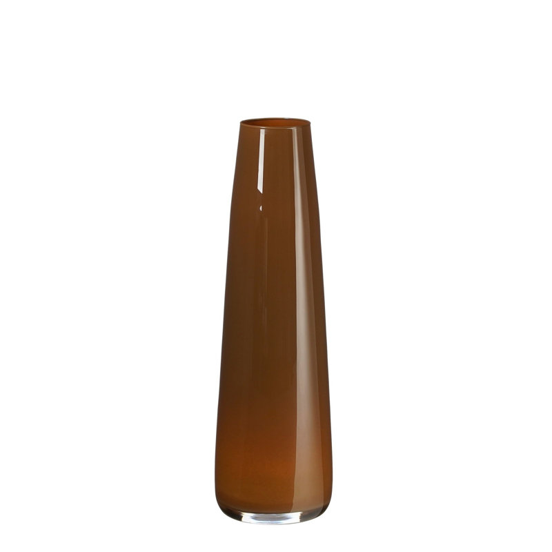 Alila Glass Table Vase, Brown, 50cm H x 15cm W x 15cm D