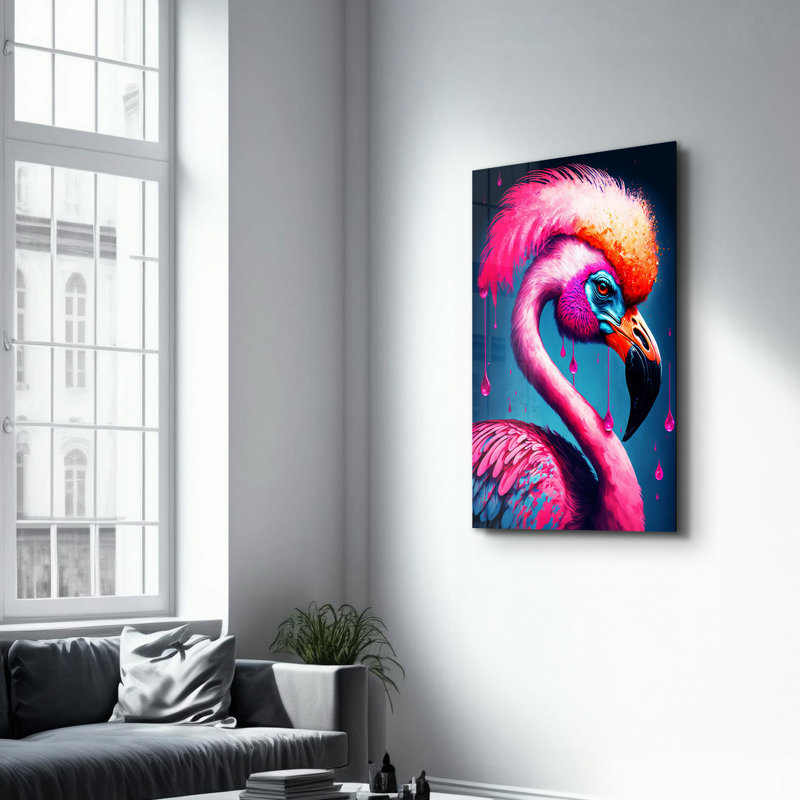 Élégante peinture murale en verre trempé de 13,8 po x 21,7 po | 100% verre trempé, épaisseur: 0,16 pouce | Imprimé UV pour des couleurs éclatantes | Parfait pour la décoration intérieure, le salon et les espaces de bureau