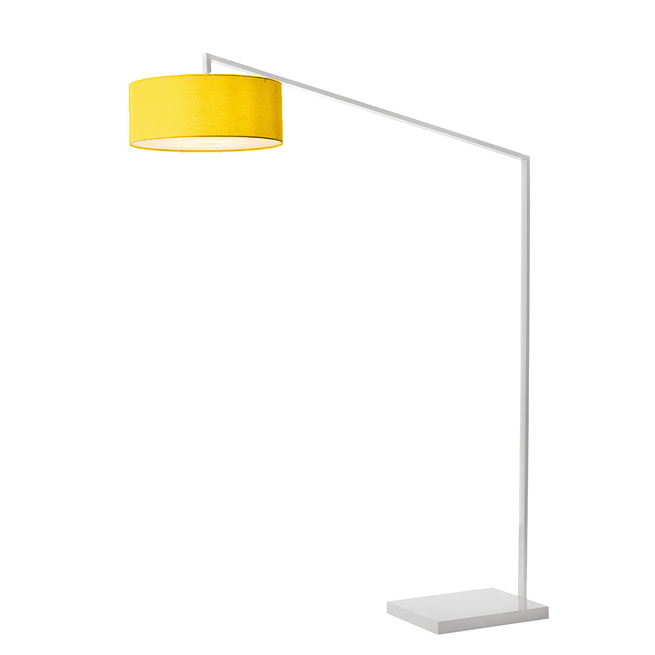Stretch 87" Dimmable Floor Lamp, Mustard