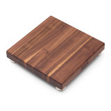 Gift 1.5" Edge Grain Walnut Board with Stainless Steel Feet