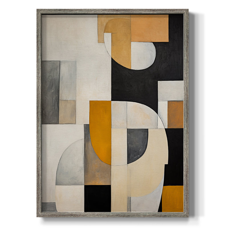 ABSTRACT Series CDXCVII, reproduction encadrée - bois massif, H 11 po x l 9 po