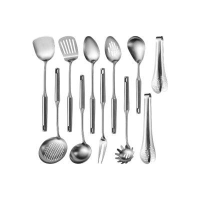 Ensemble d'ustensiles de cuisine, 11 pièces d'outils de cuisine en métal