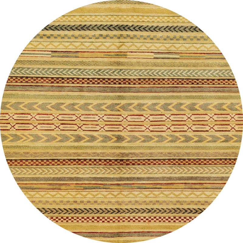 Abstract Indoor Rug, Round 4'