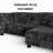 Plush Soft 6-Person U-Shaped Sectional Sofa with Chaise-336603136
