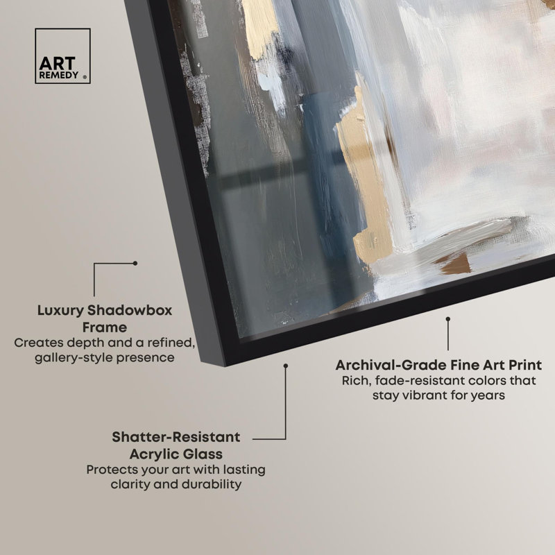 «Shadowbox III» par Art Remedy, H 11 po x l 16 po, Noir