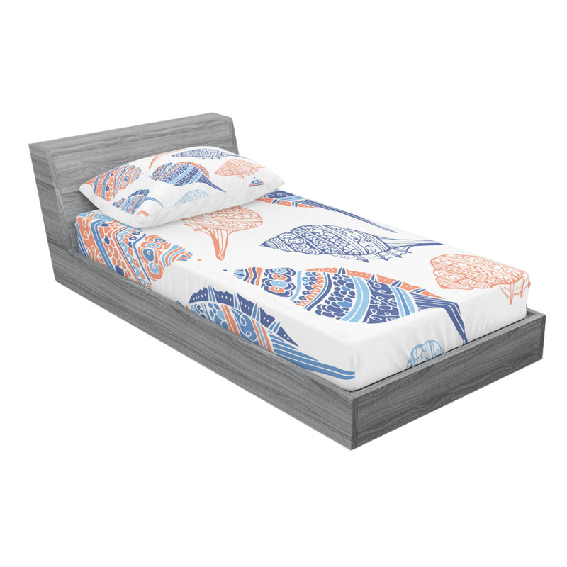 Microfiber Sheet Set, Twin Sheet Set with Fitted Sheet