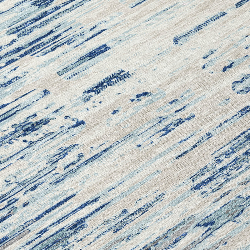 Machine Washable Indoor/Outdoor Chantille ACN2767 Modern Rug, Sky, 5' x 7'6"