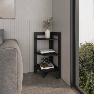 Tablette d'angle avec 3 tablettes