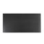 Table basse rectangulaire de style contemporain avec socle et tablette inférieure ouverte au fini noir