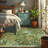 5x7 Jungle Animal Print Rug, Washable, Non-Slip, Low Pile, Forest Design, Stain-Resistant, Large Throw Carpet for Bedroom, Kids, Green.