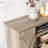 Farmhouse Classic Media TV Stand Antique Entertainment Console For TV Up To 50" With Open And Closed Storage Space, Gray Wash, 47"W*15.5"D*30.75"H-562880826-562880825