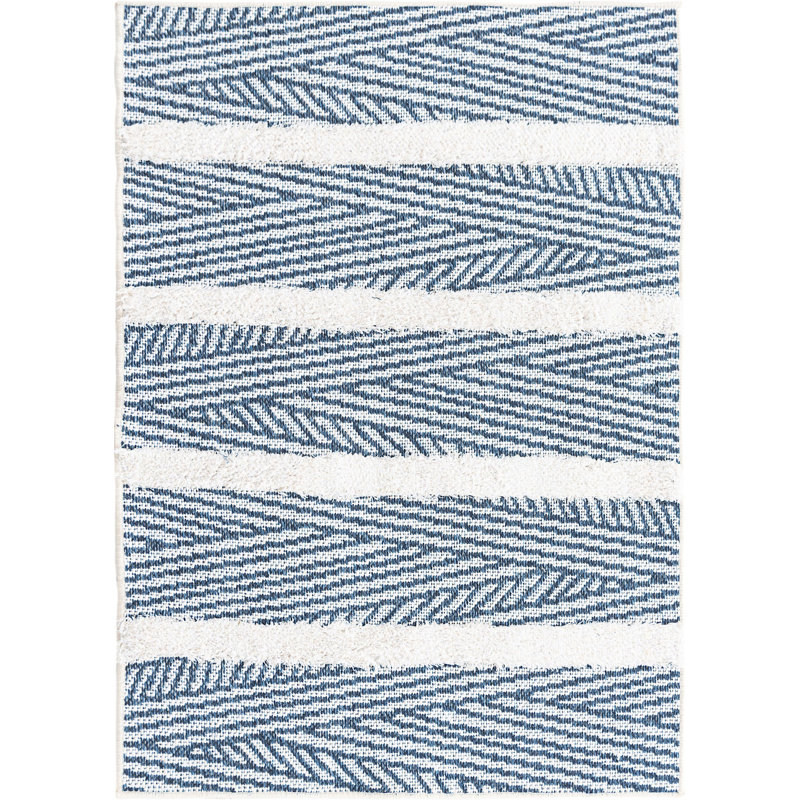 Eiryn Cotton Abstract Indoor Rug, Rectangle 2'3" x 3'