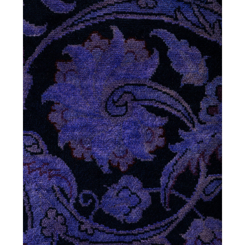 Overdyed One-of-a-Kind 9' 2" X 11' 10" Hand Knotted Area Rug