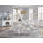 White Extendable Rectangular Dining Table-116588710