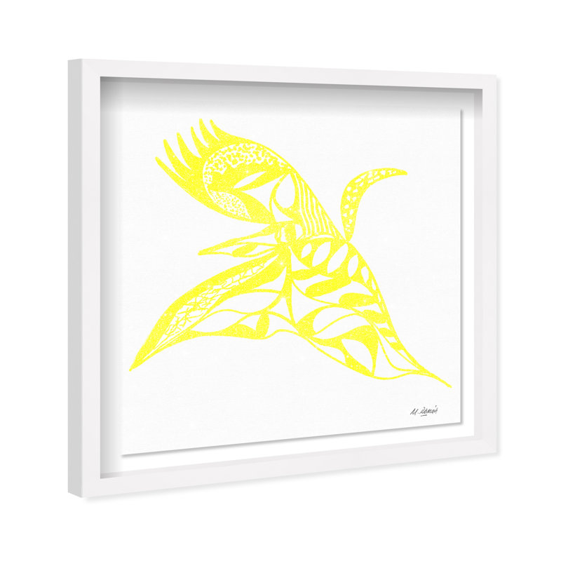 Manuel Roman - Swan Dance Shadowbox Animals Print by Oliver Gal, Black Frame, 12 x 12, 41.5"H x 41.5"W, White Shadowbox