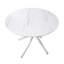 Table de salle à manger en faux marbre avec pieds en métal, design ultra moderne pour quatre sièges 4