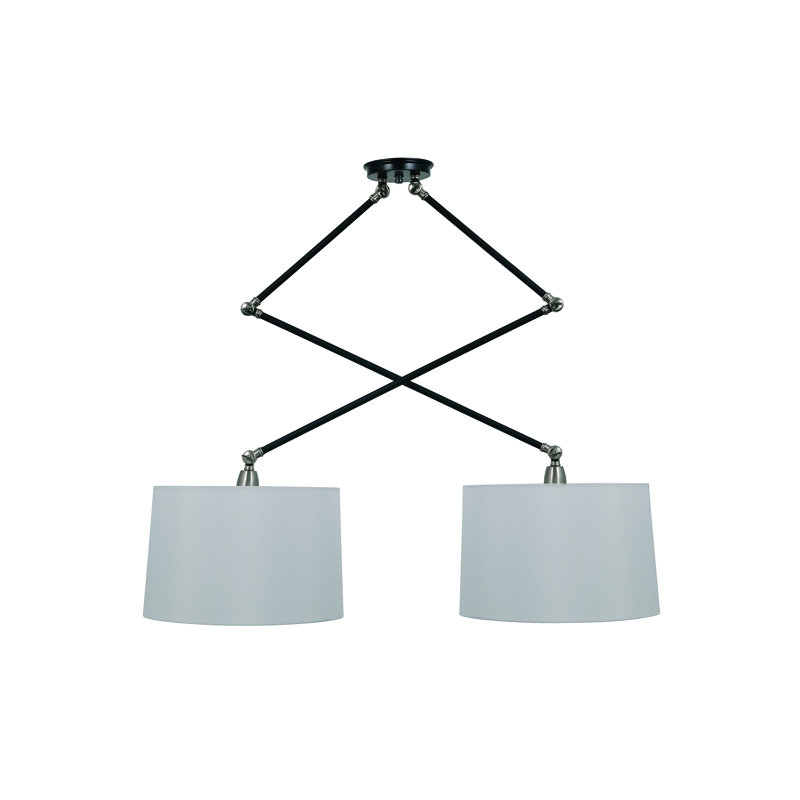 Luminaire suspendu tambour 2 lumières Creeden