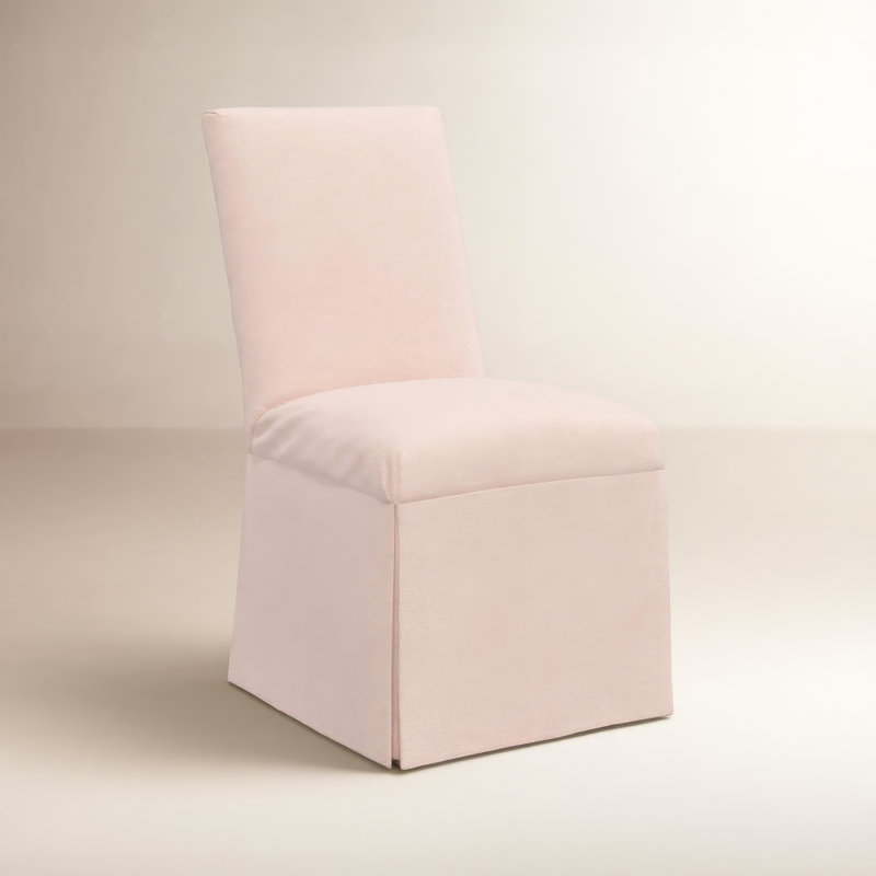 Chaise Ivika, Velours classique performance rosé