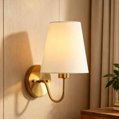 Lidia 1-Light Dimmable Metal Armed Sconce