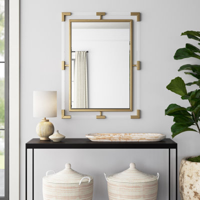 Ingimar Wood Rectangle Wall Mirror