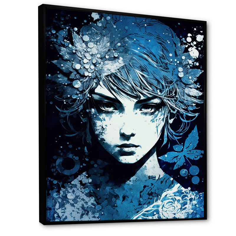 «Dyron Vintage» par Retro Blue II sur impression sur toile, H 40 po x l 30 po x P 1,5 po, Cadre flottant noir
