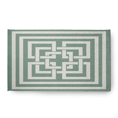 Pasty Chenille Geometric Indoor Rug