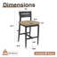 Tabourets d'extérieur en aluminium avec coussins Sunbrella-1712834443