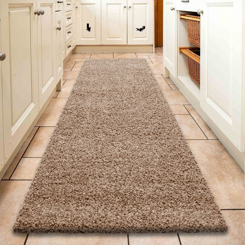 Runner Maydeen Solid Colour Shag 60cm X 220cm Area Rug