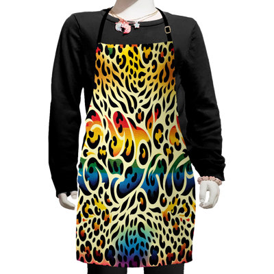 Animal Print Bib Apron