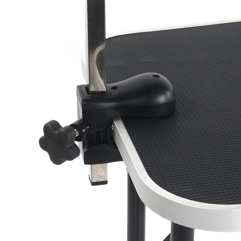 Morrilton 76cm H x 81cm W x 46cm D Metal Adjustable and Foldable Folding Grooming Table