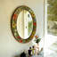Miroirs muraux ovales en similicuir-575599435-575599436