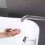 Robinet de baignoire autoportant 34 po à poignée simple moderne en acier inoxydable avec douche à main 34 po-134381398
