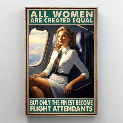 «Woman Flight Attendants» sur impression sur toile