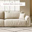 Coussin modulaire en polyester blanc cassé-988548641