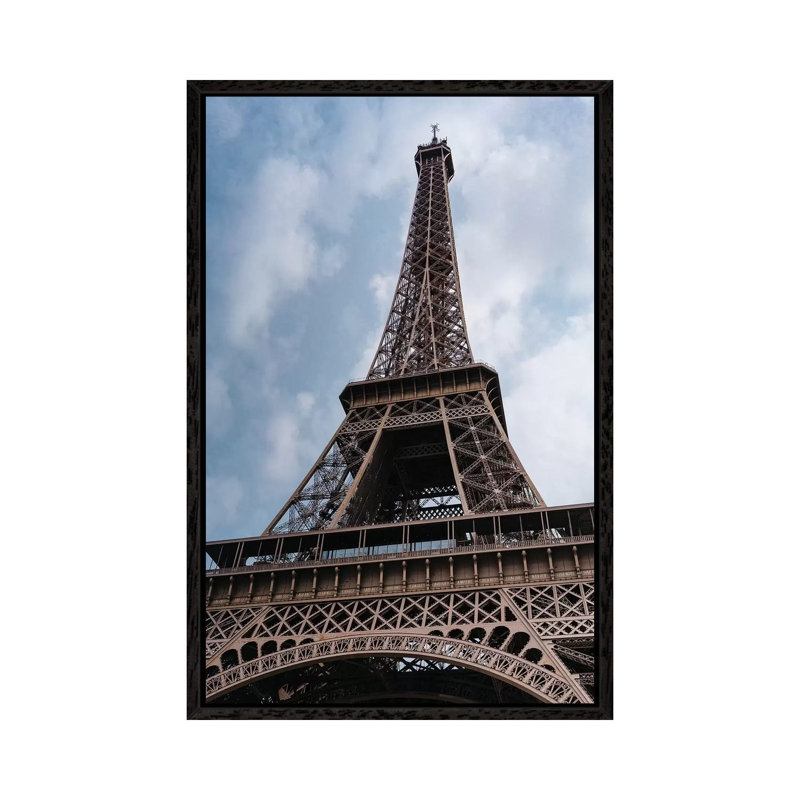 Eiffel Tower XI by Bethany Young - Print on Canvas, 101.6cm H x 66.04cm W x 3.81cm D, Black Framed