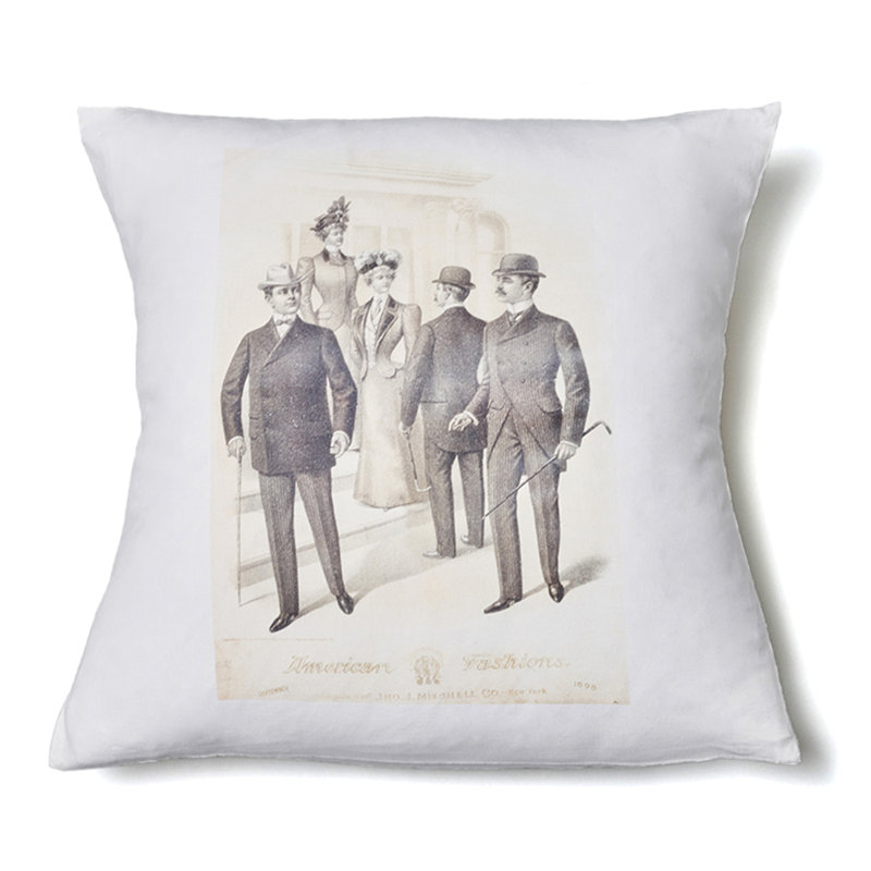 Coussin en coton Gentlemans