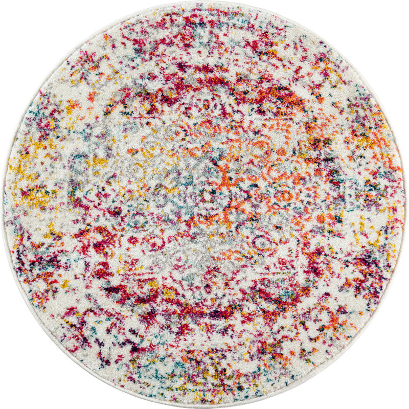 Round Oriental Area Rug, Round 99cm