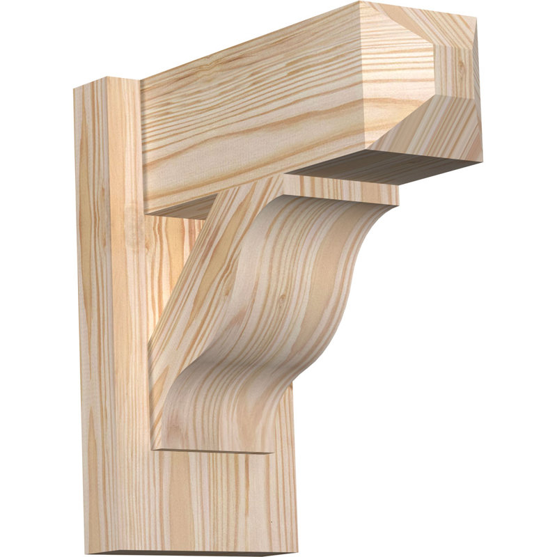 Persienne en bois rustique Funston Craftsman, P 30 po x H 38 po, Cèdre rouge de l'Ouest l 5 1/2 po (lisse)