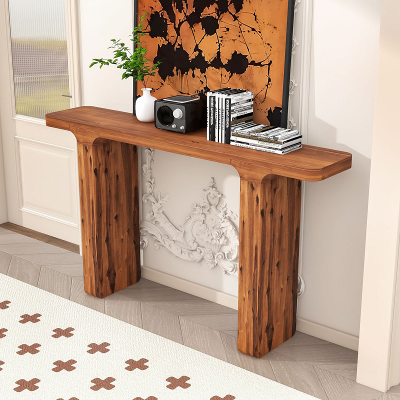 Console - Table d'entrée robuste et facile à assembler, Naturel