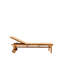 Sammen Outdoor Teak Chaise Lounge
