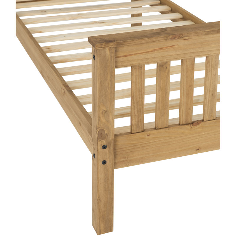 Ursina Bed Frame, Waxed Pine, Single (3')