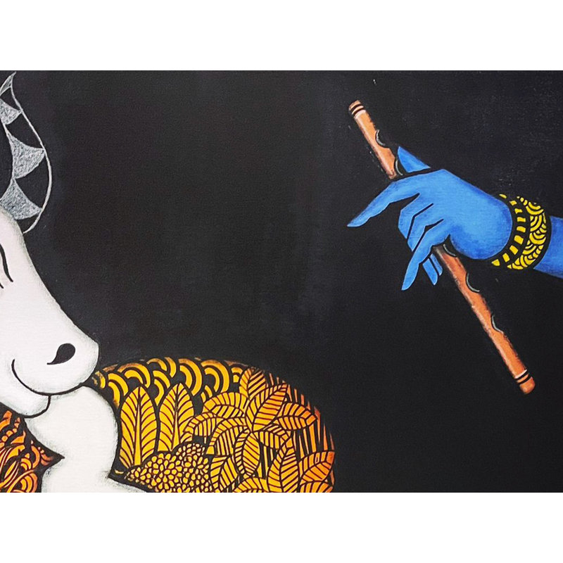 Abhivyakti - air de Krishna | Peinture de Mrinal Dutt