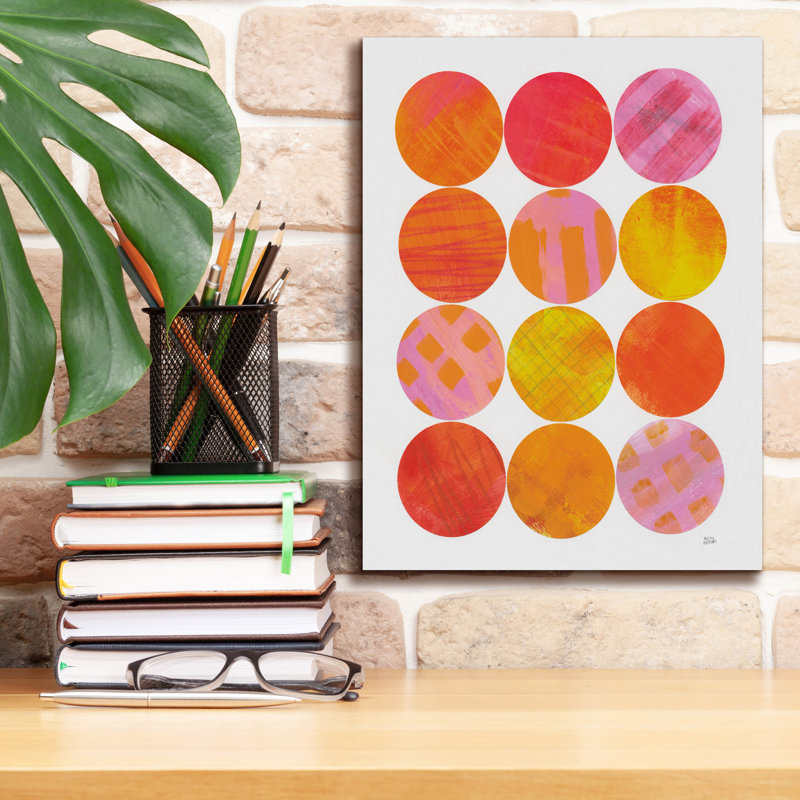 "George Garden", "Kitchen Garden Dots 1" par Melissa Averinos, art mural sur toile, H 16 po x l 12 po x P 0,75 po